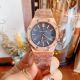 Copy Audemars Piguet Royal Oak Black Dial Rose Gold Watches 37mm Women (4)_th.jpg